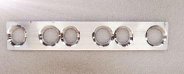 Flanschplatte für VR6 Turbo Ansaugbrücke mit gefrästen Einlaufradien